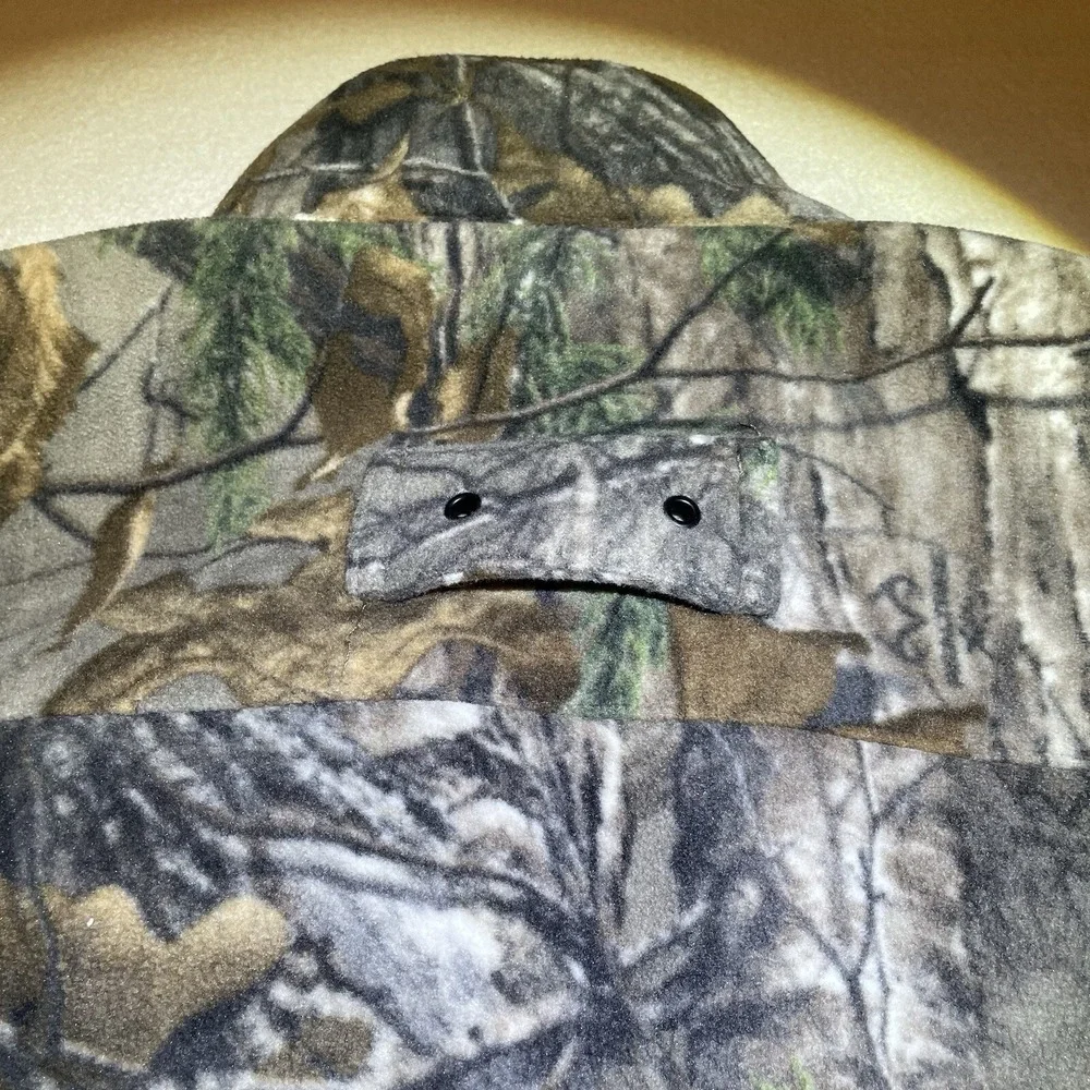 Camouflage Fleece Jacket Windproof Midway USA Men's Size L Hunting Coat NRA Camo